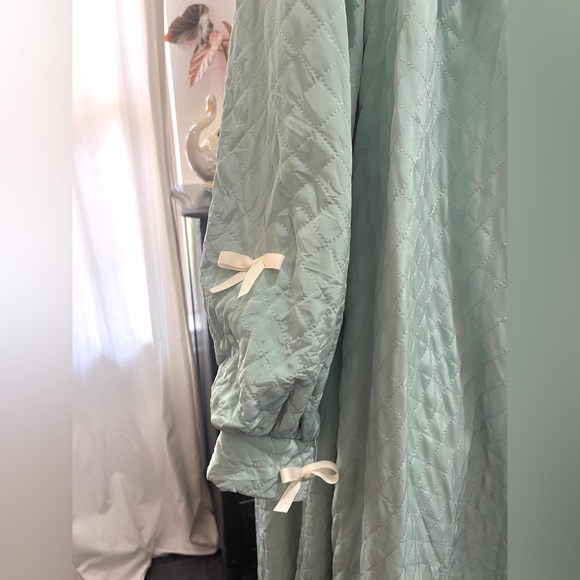 Voux Luxe x Selkie 💗 vintage rework bed jacket satin trench duster coat robe - Picture 9 of 11